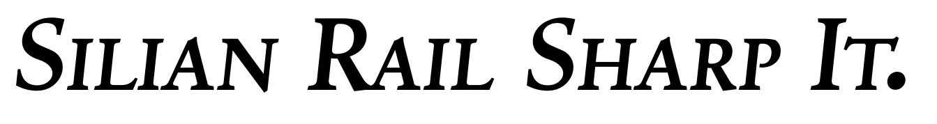 Silian Rail Sharp Italic